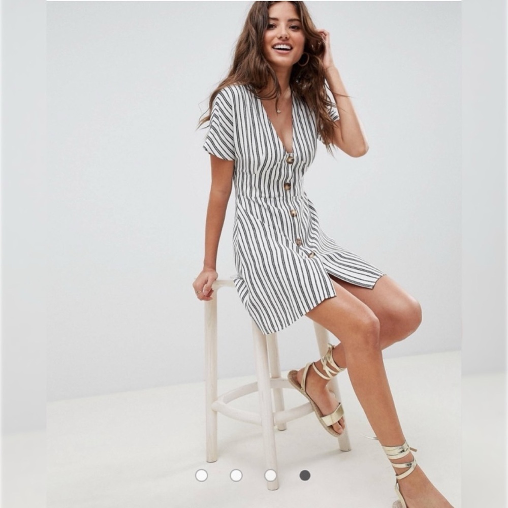 ASOS Casual Button Mini Dress